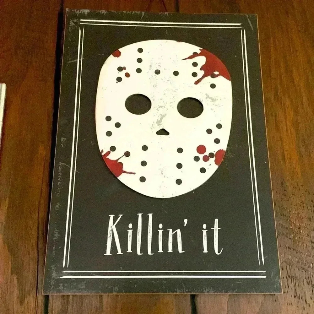 Halloween horror Jason Friday the 13th sign🎃 - Picture 1 of 2